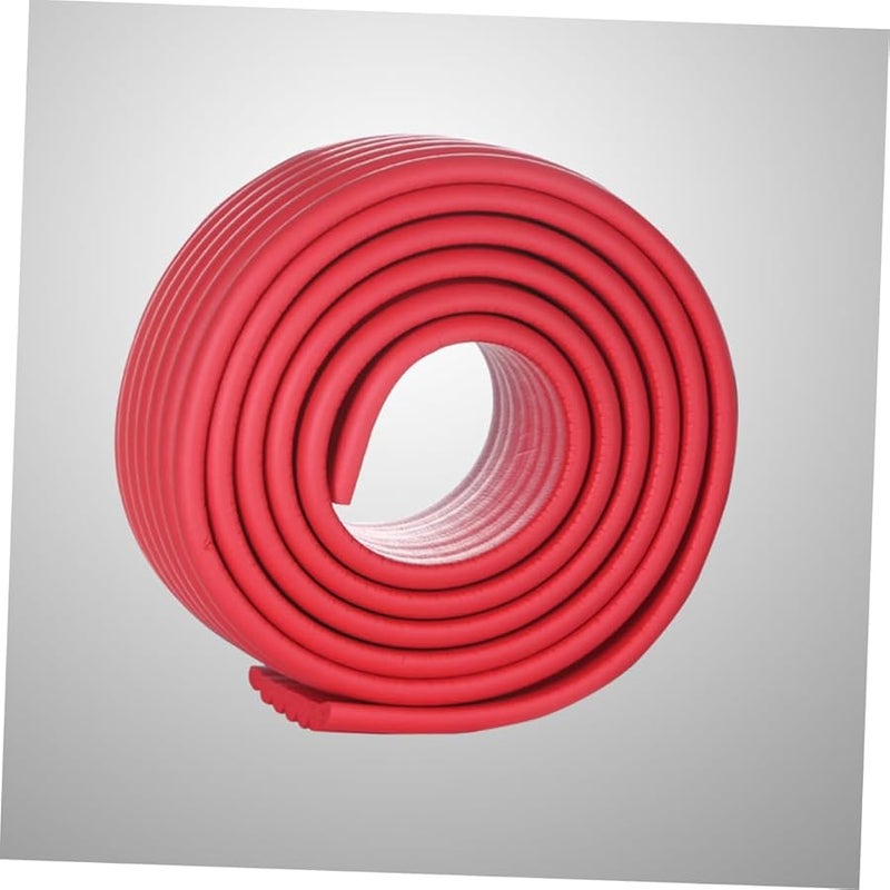 Red Table Corner Protectors Bumper Strip Strong Adhesive Easy Install Safety Guard - Image 3